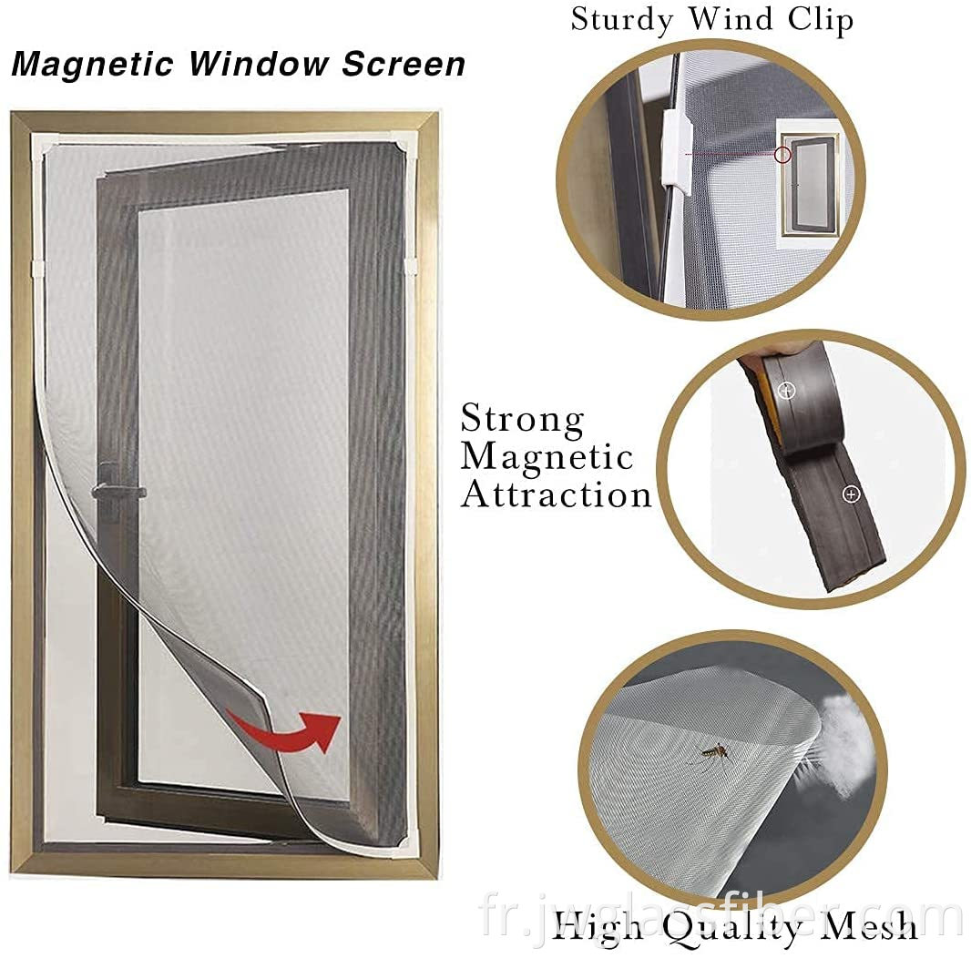 Écran de fenêtre de protection d'insectes magnétique bricolage